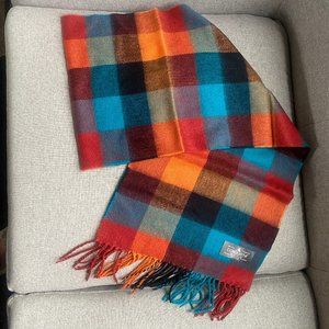 New Conquista  Scarf Super Soft 100% Acrylic Plaid ( Wool Touch )  60x12 "unisex